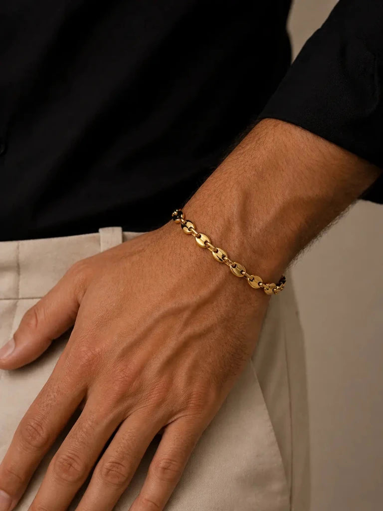 Pulsera Ancla— Oro Laminado 18K - ROKKA JOYERIA