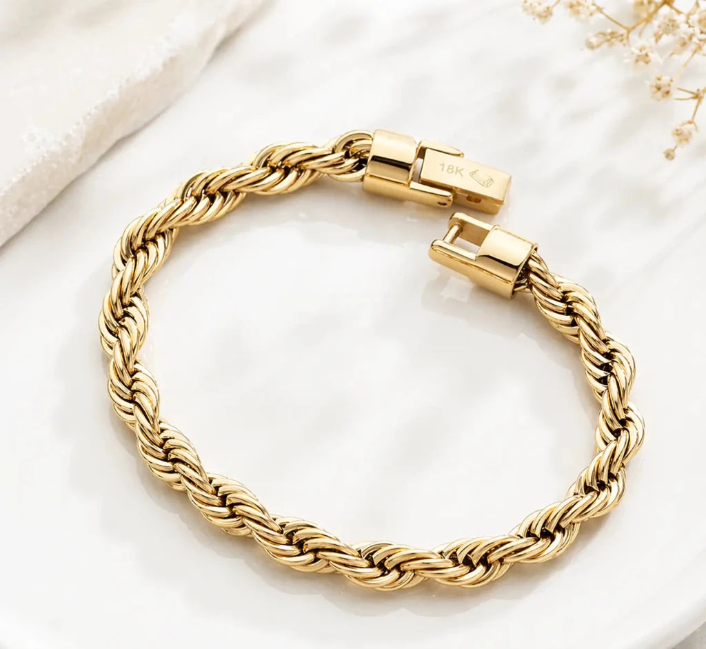 Pulsera Lazo — Oro Laminado 18K - ROKKA JOYERIA