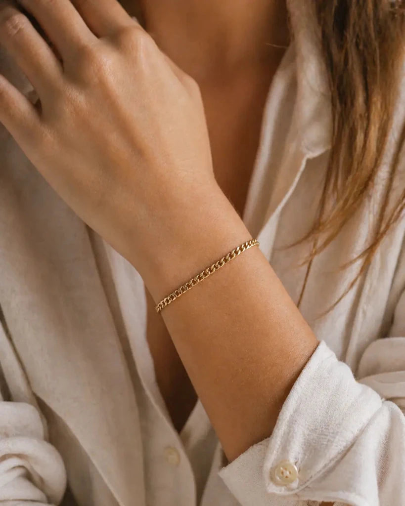 Pulsera Cubana — Oro Laminado 18K - ROKKA JOYERIA