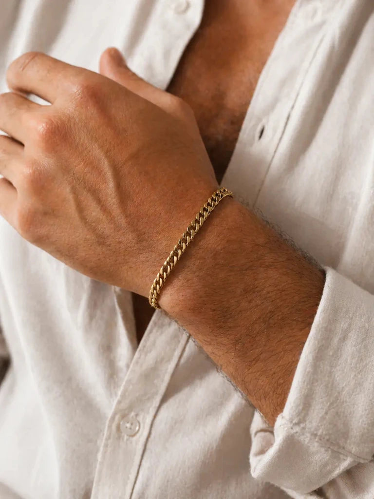Pulsera Cubana — Oro Laminado 18K - ROKKA JOYERIA