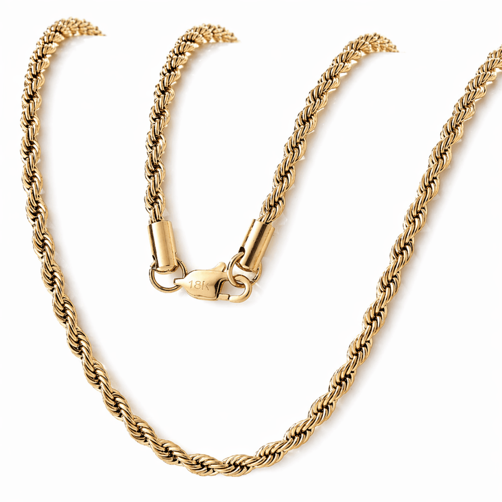 Cadena Lazo Hombre — Oro Laminado 18K - ROKKA JOYERIA