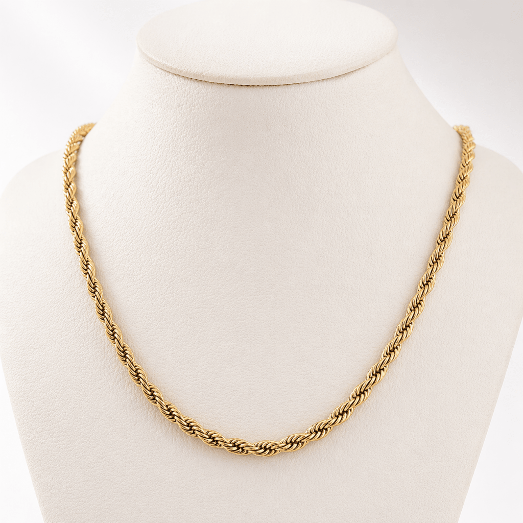 Cadena Lazo Hombre — Oro Laminado 18K - ROKKA JOYERIA