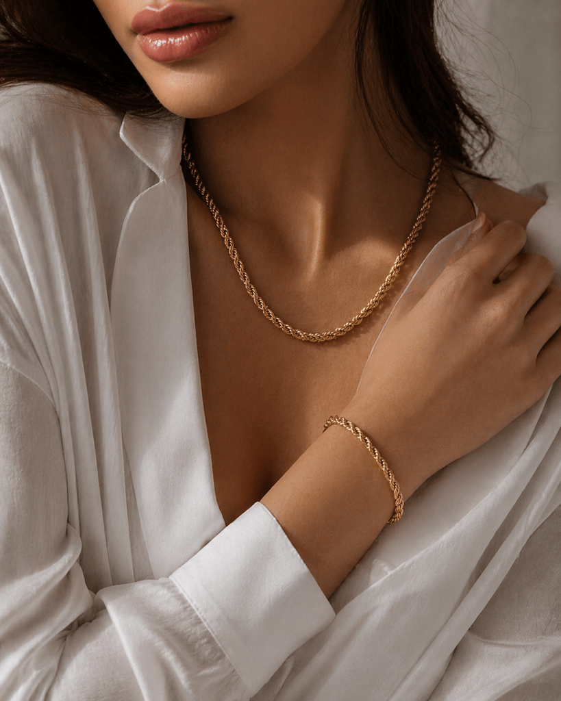 Cadena Lazo — Oro Laminado 18K - ROKKA JOYERIA