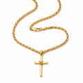 Cadena Clip + Dije Cruz — Oro Laminado 18K - ROKKA JOYERIA